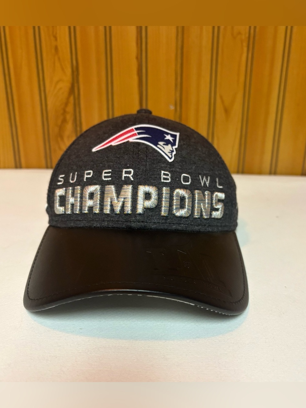 New Era New England Patriots Black and White Super Bowl Champions Hat